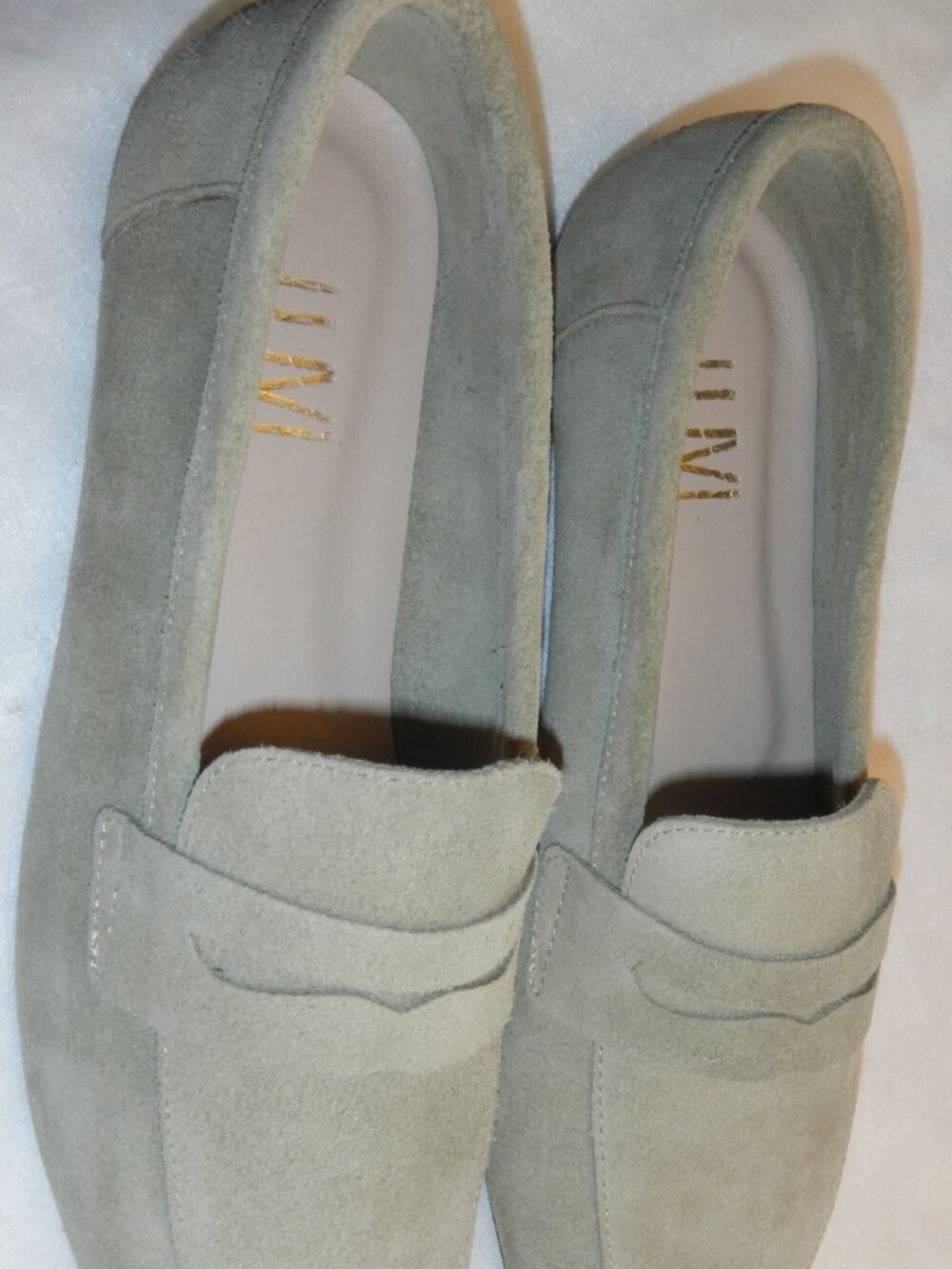 Forever & Always Suede Loafers – Mint – Size 8m